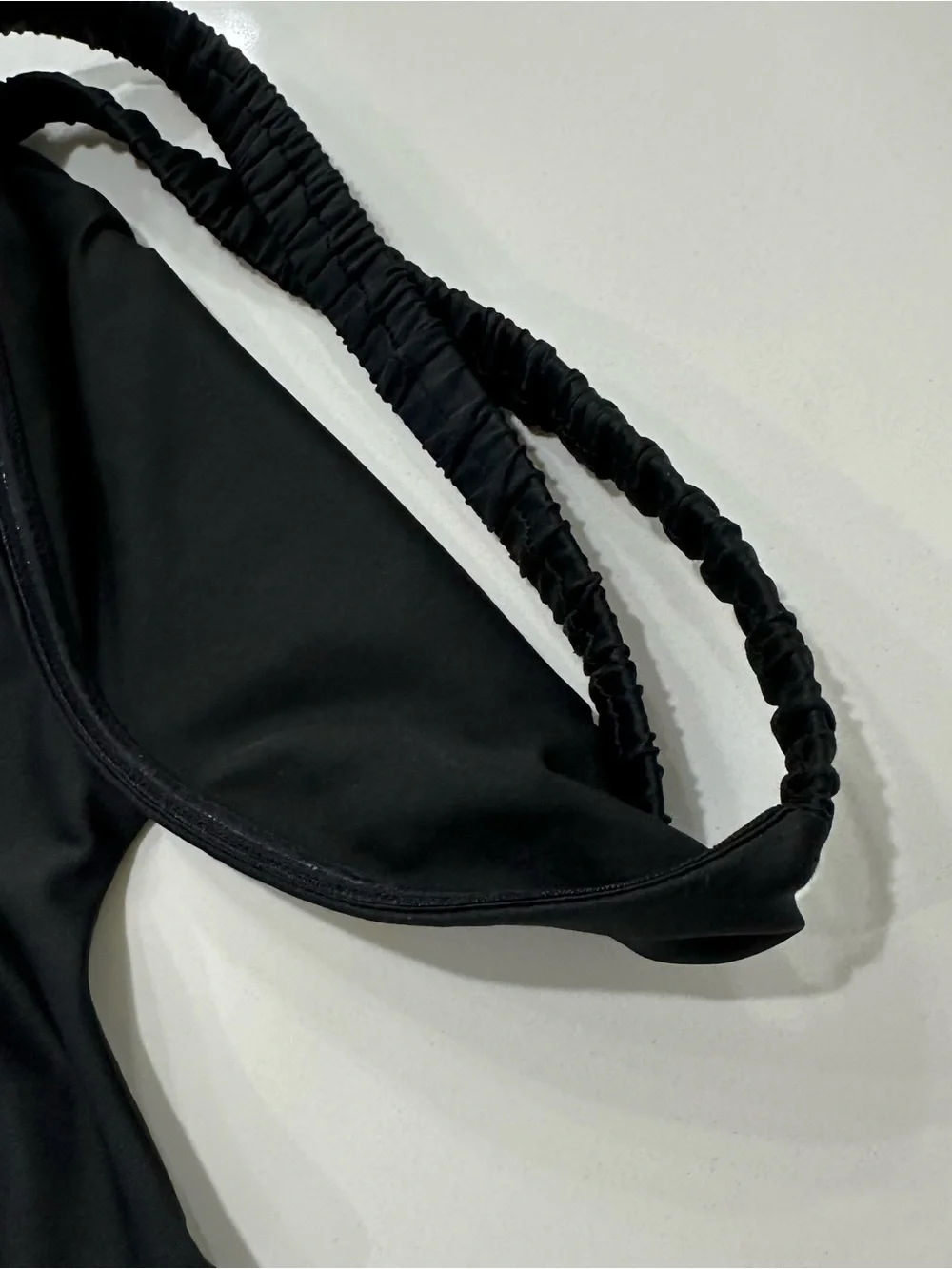 White Fox Black Bodysuit XS strapless